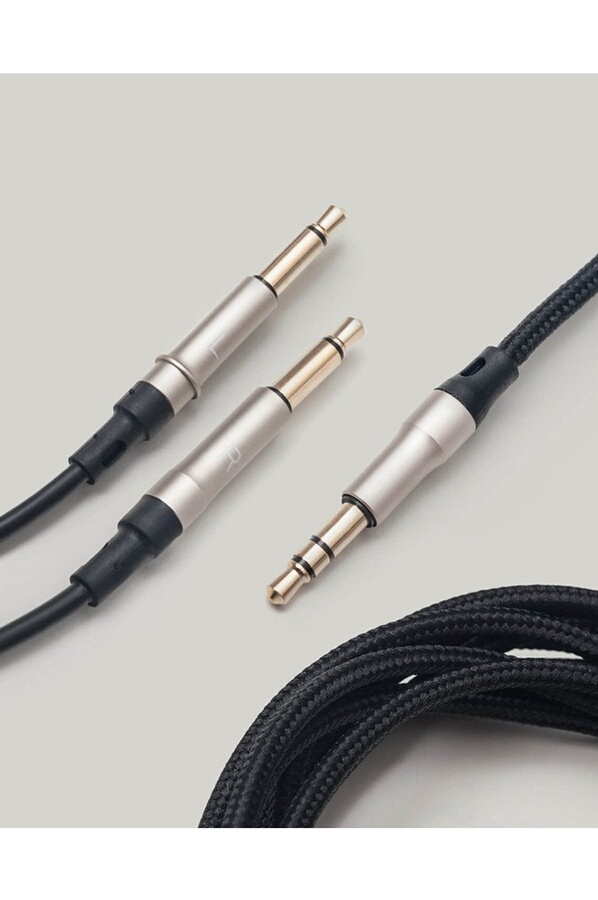 Meze Audio Cable d''origine 99 Classics Noir Argent mono 3,5mm a 3,5mm Asymetrique