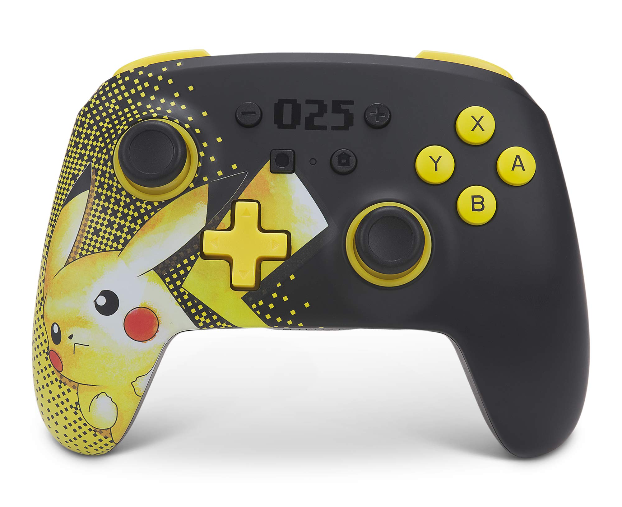 PowerA Manette de jeu sans fil Pokemon Pikachu 025 pour Nintendo Switch (Noir/Jaune)