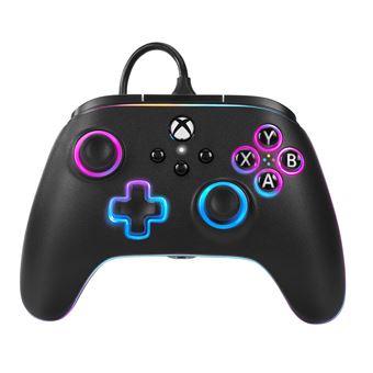 PowerA Manette filaire Lumectra Noir pour Xbox Series X + LED REB