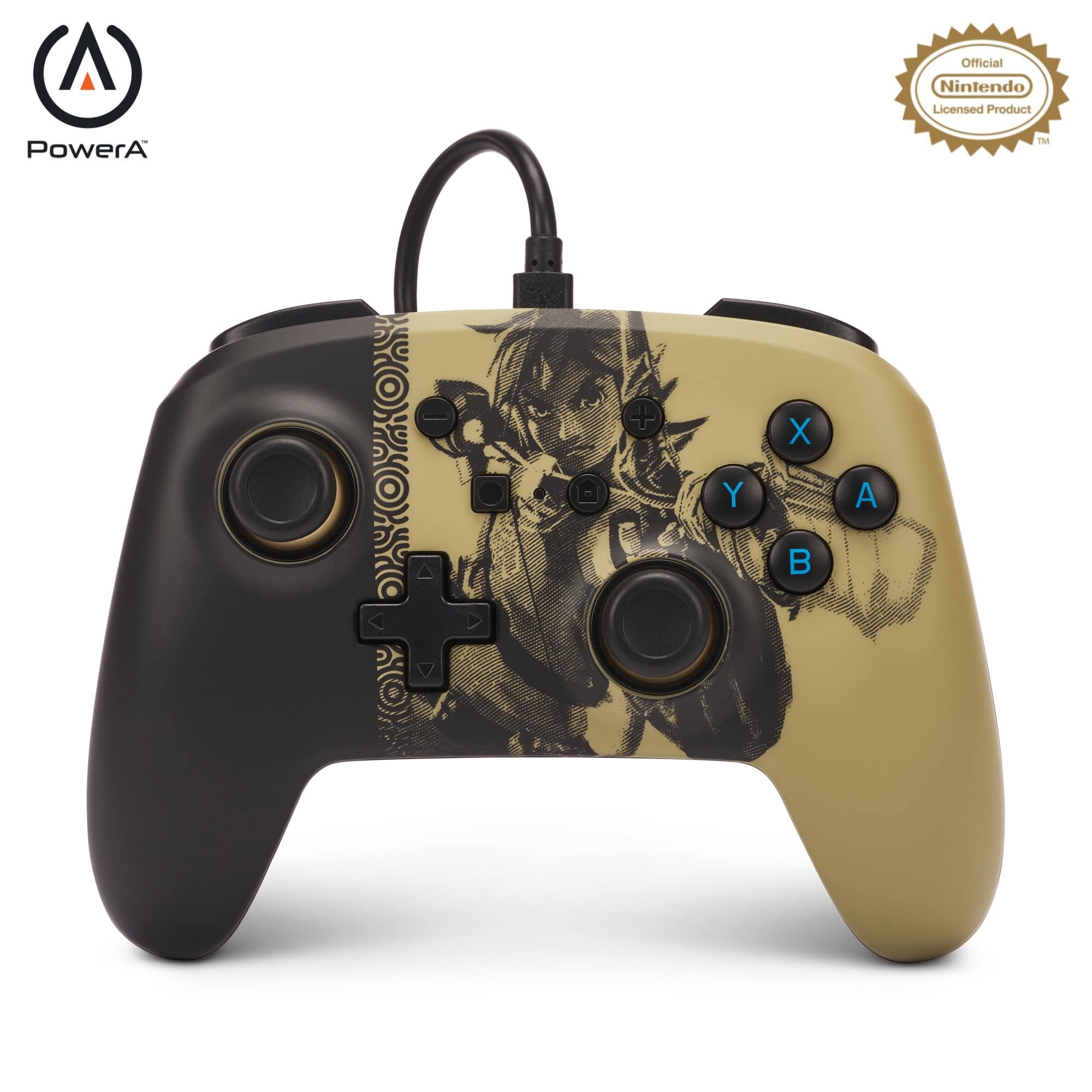 PowerA Manette filaire Améliorée Ancient Archer pour Nintendo Switch Noir et Beige