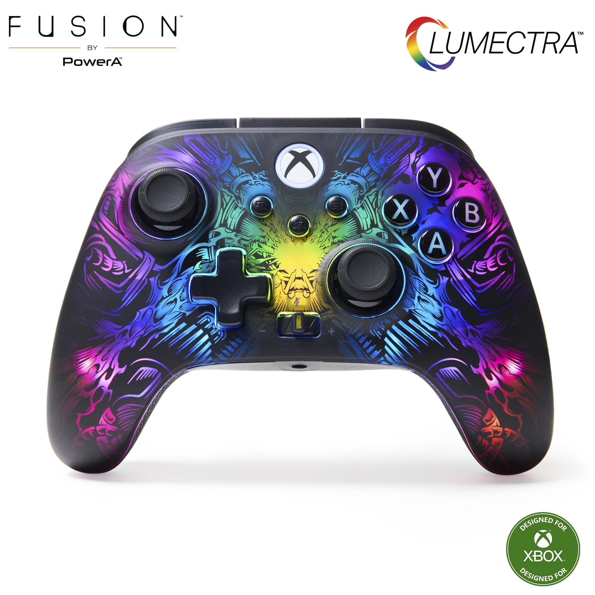 PowerA Manette sans fil Fusion Pro Lumectra pour PC Xbox 360 Xbox Series X et S Noir