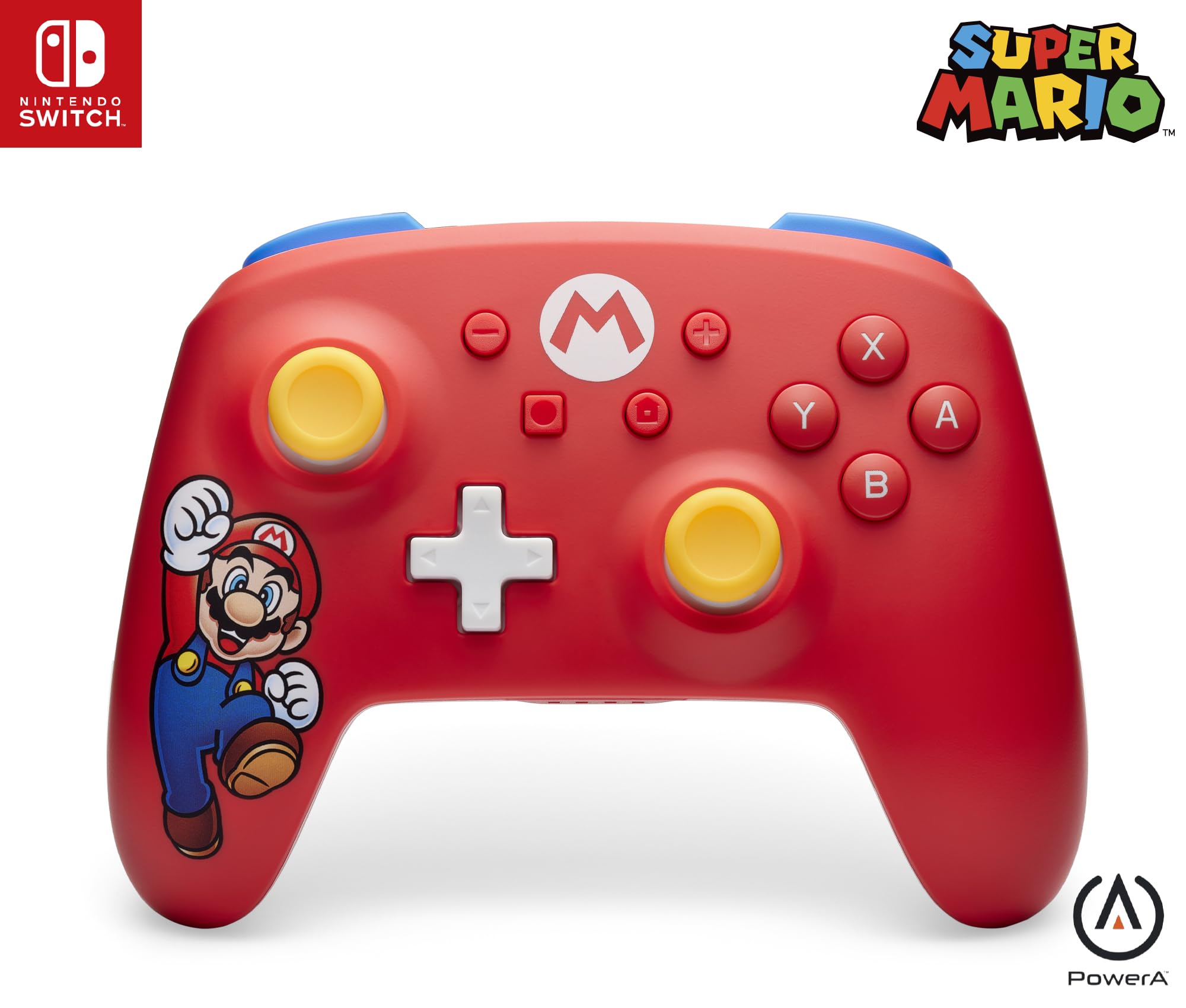 PowerA Manette sans fil à piles  Mario Joy pour Nintendo Switch
