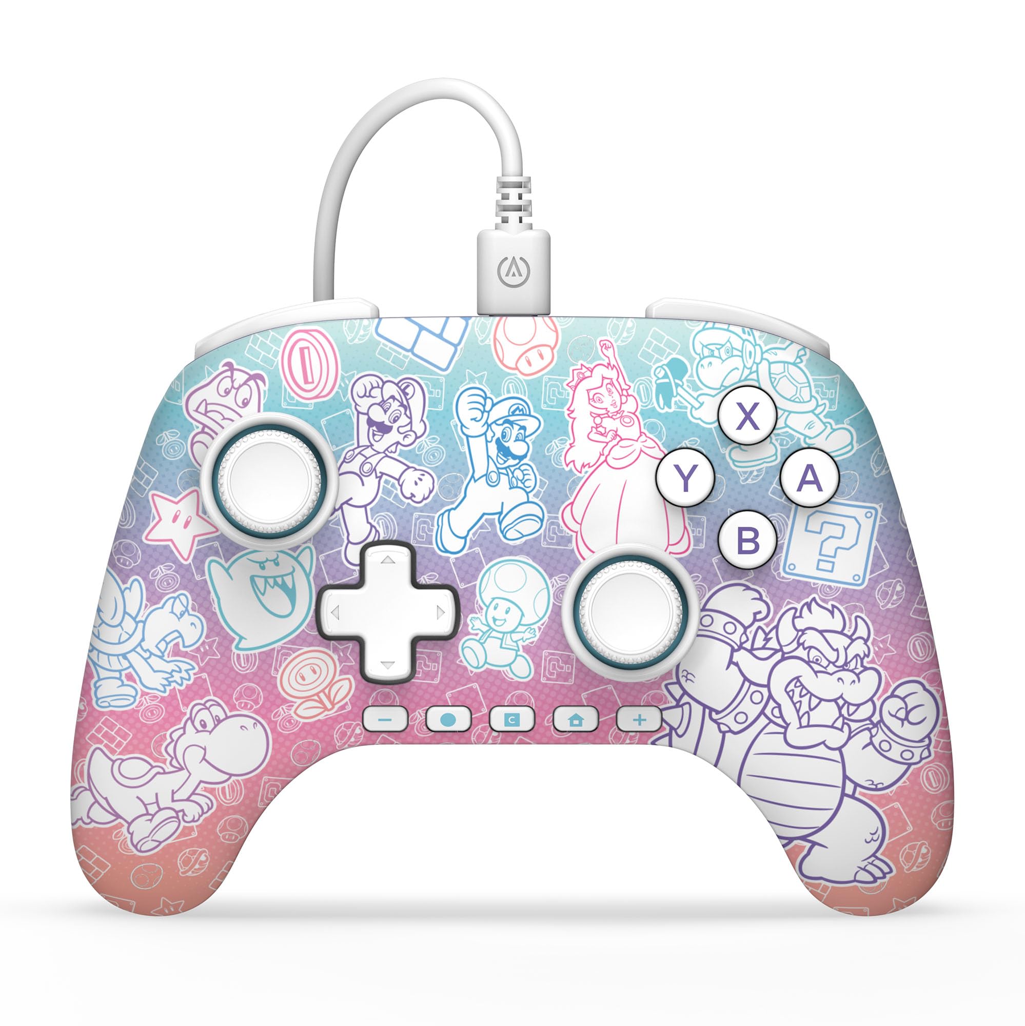 PowerA Manette filaire advantage Mario Mushroom Kingdom pour Nintendo Switch 2