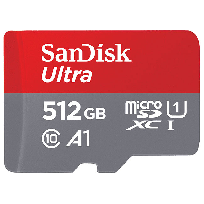 SanDisk Professional Ultra Android microSDXC 512 Go + Adaptateur SD