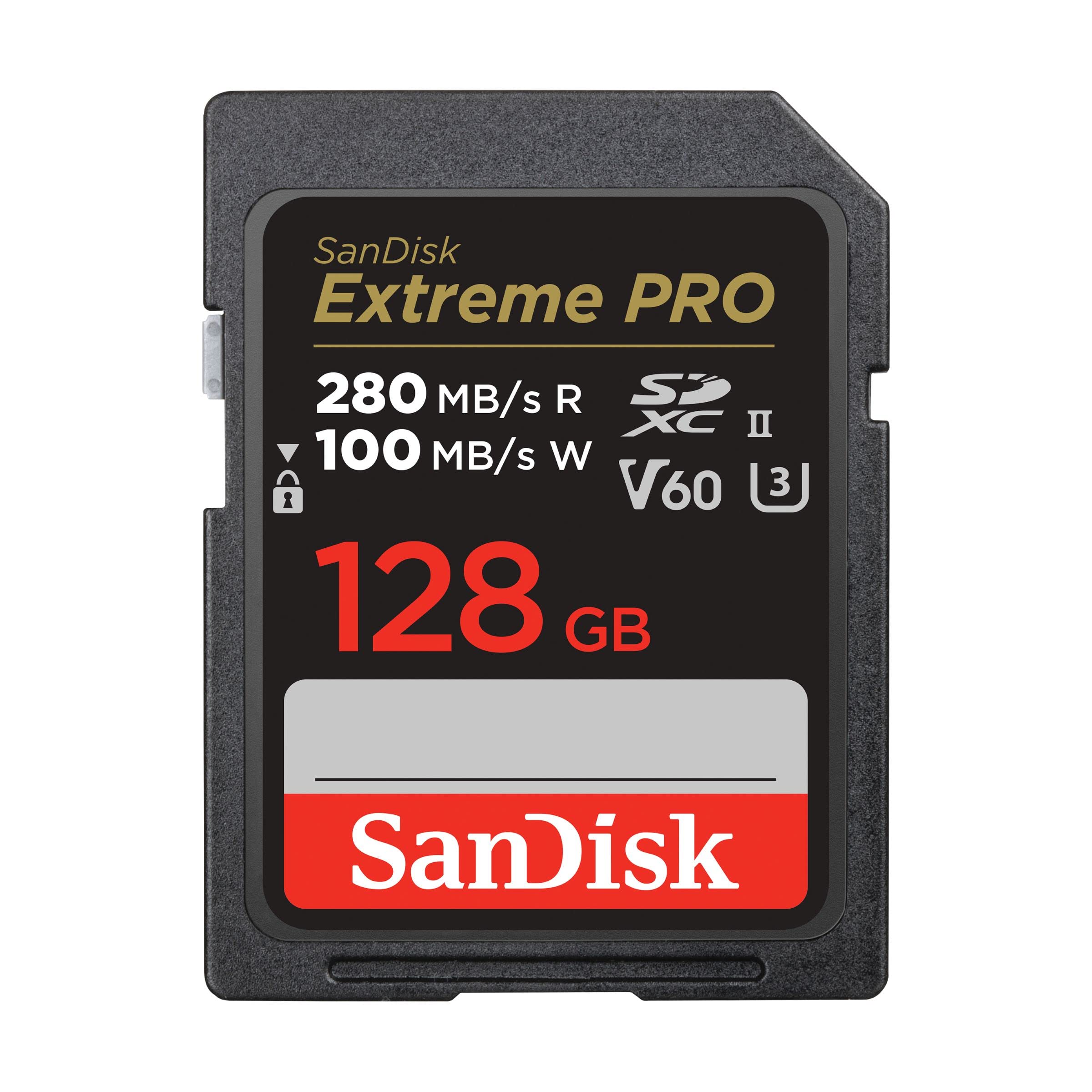 SanDisk Professional Extreme PRO 128GB V60 UHS-II 280/100MBs