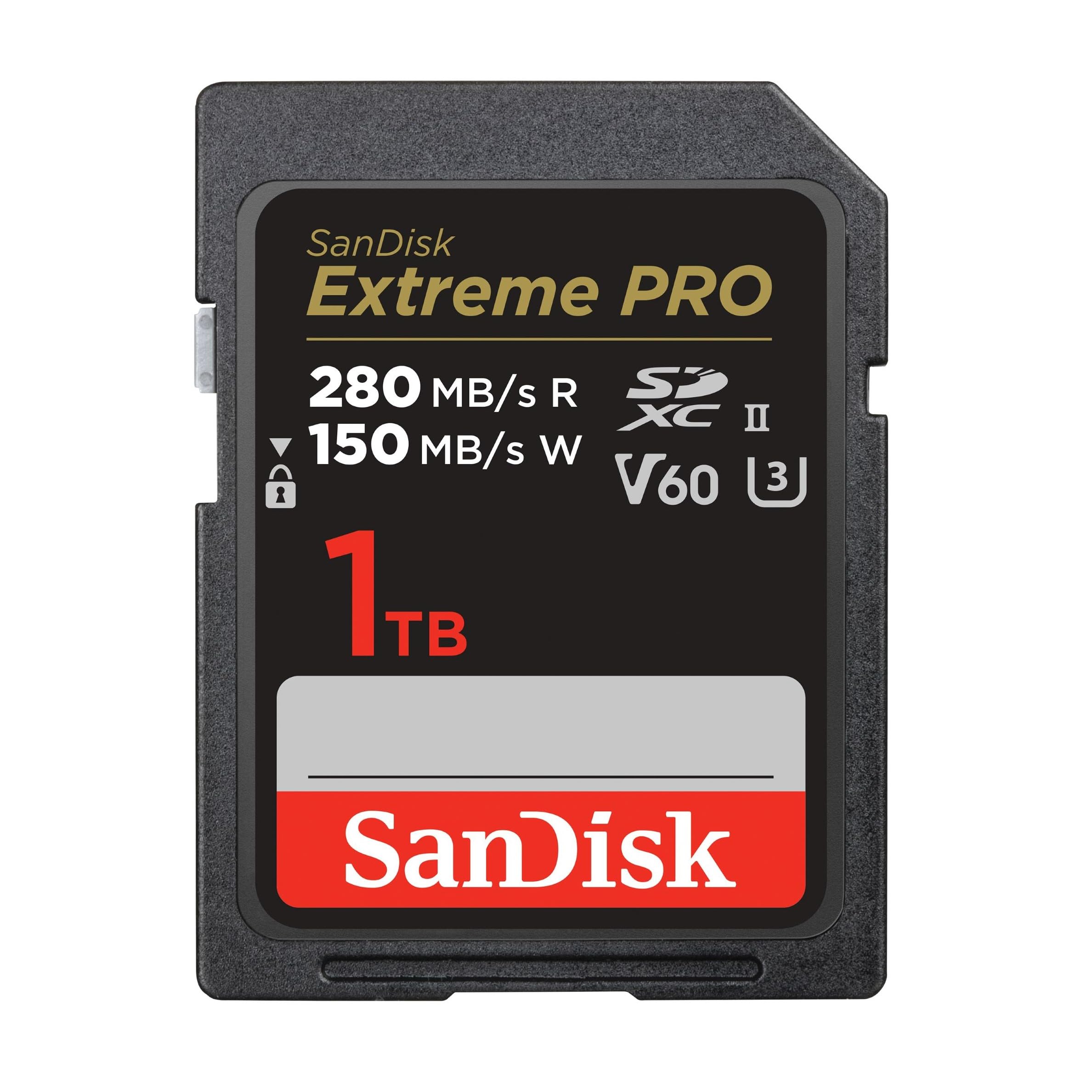 SanDisk Professional Extreme PRO 1TB V60 UHS-II 280/150MBs