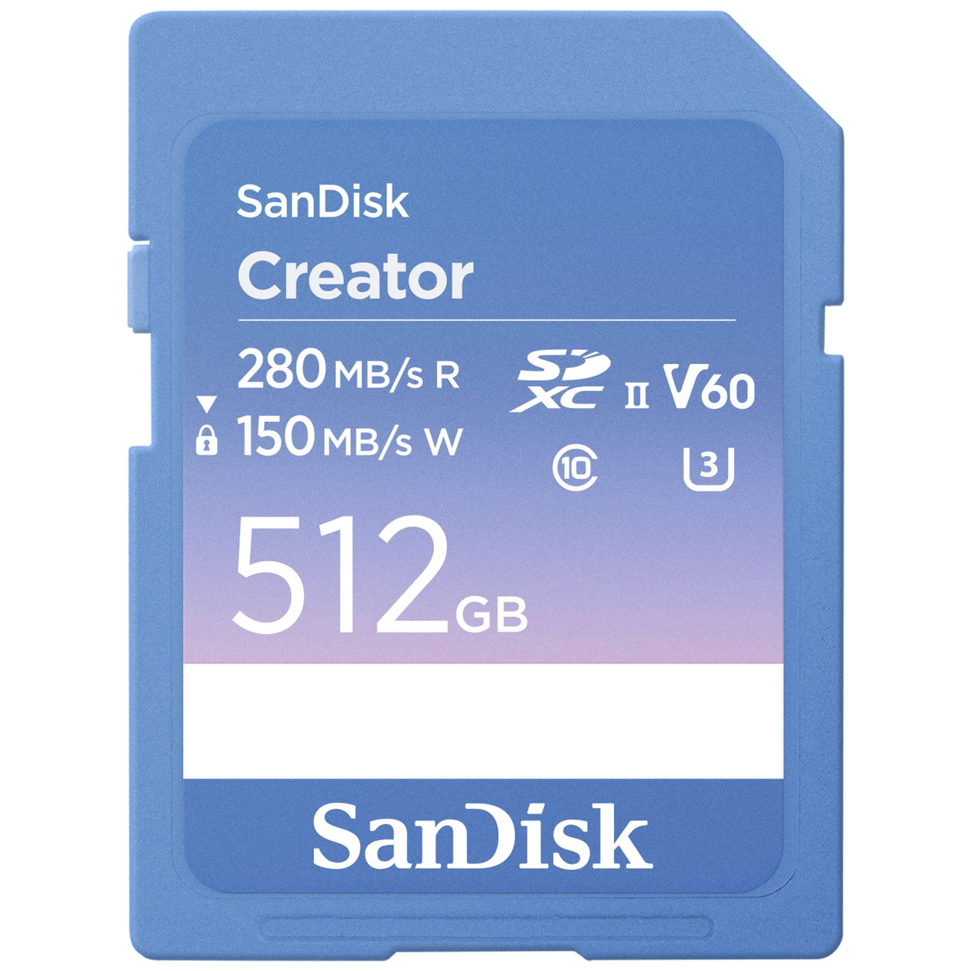 sandisk Extreme PRO 512GB V60 Blue Creator Card