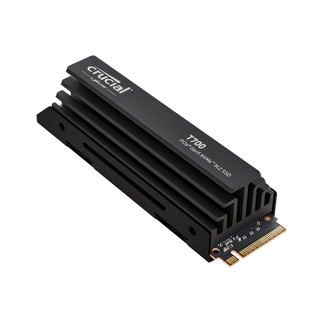 CRUCIAL T700 2TB PCIe SSD with heatsink