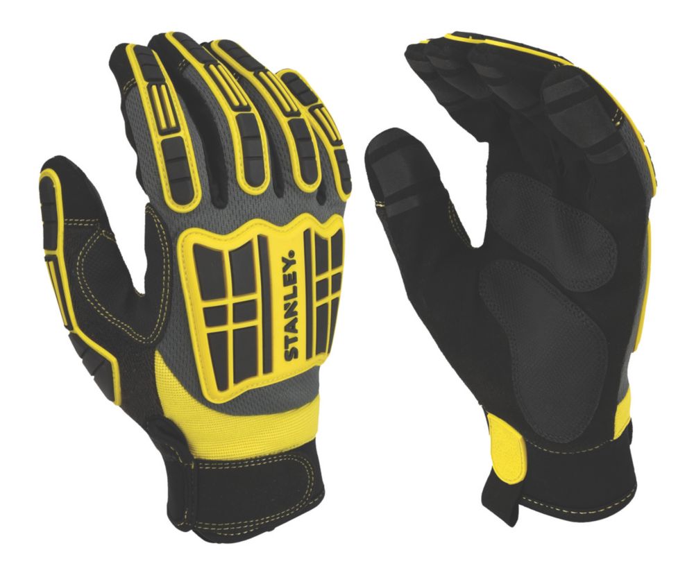 Stanley Gants de manutention EXTREME Performance noir et jaune taille L