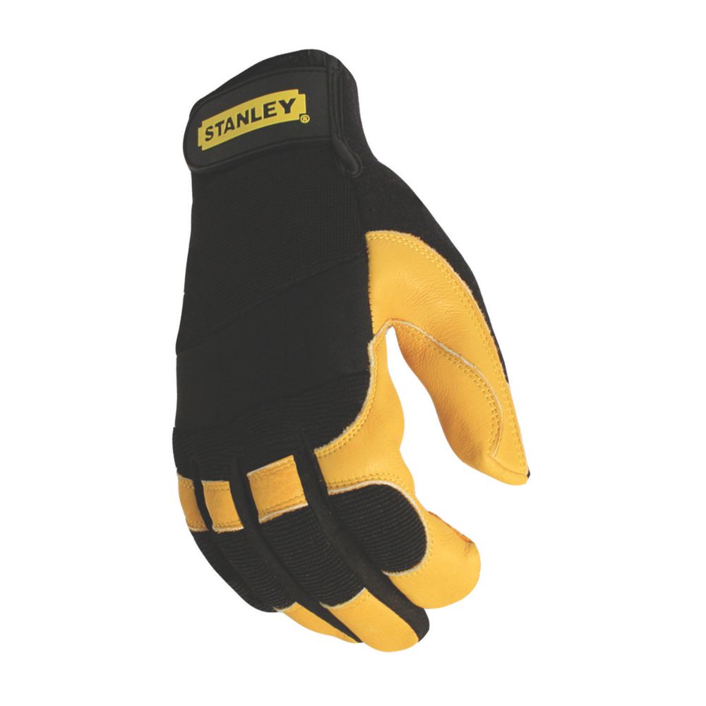Stanley Gants de travail en cuir Hybrid Performance noirs taille L