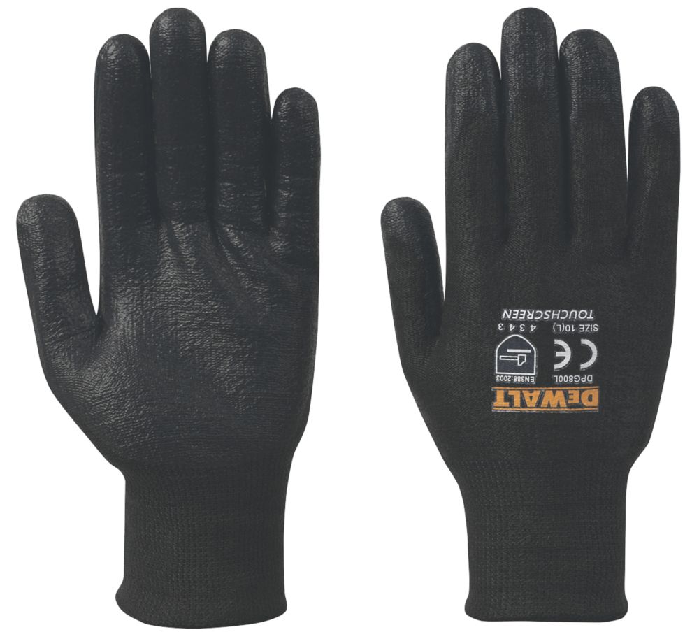 DeWalt Gants anti-coupure DPG800L EU noirs taille L