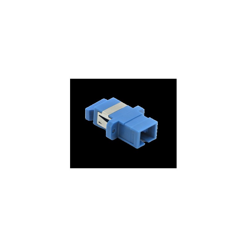 GENERIQUE Traversée optique SC / SC Simplex UPC bleue format keystone (sachet de 10 pcs)