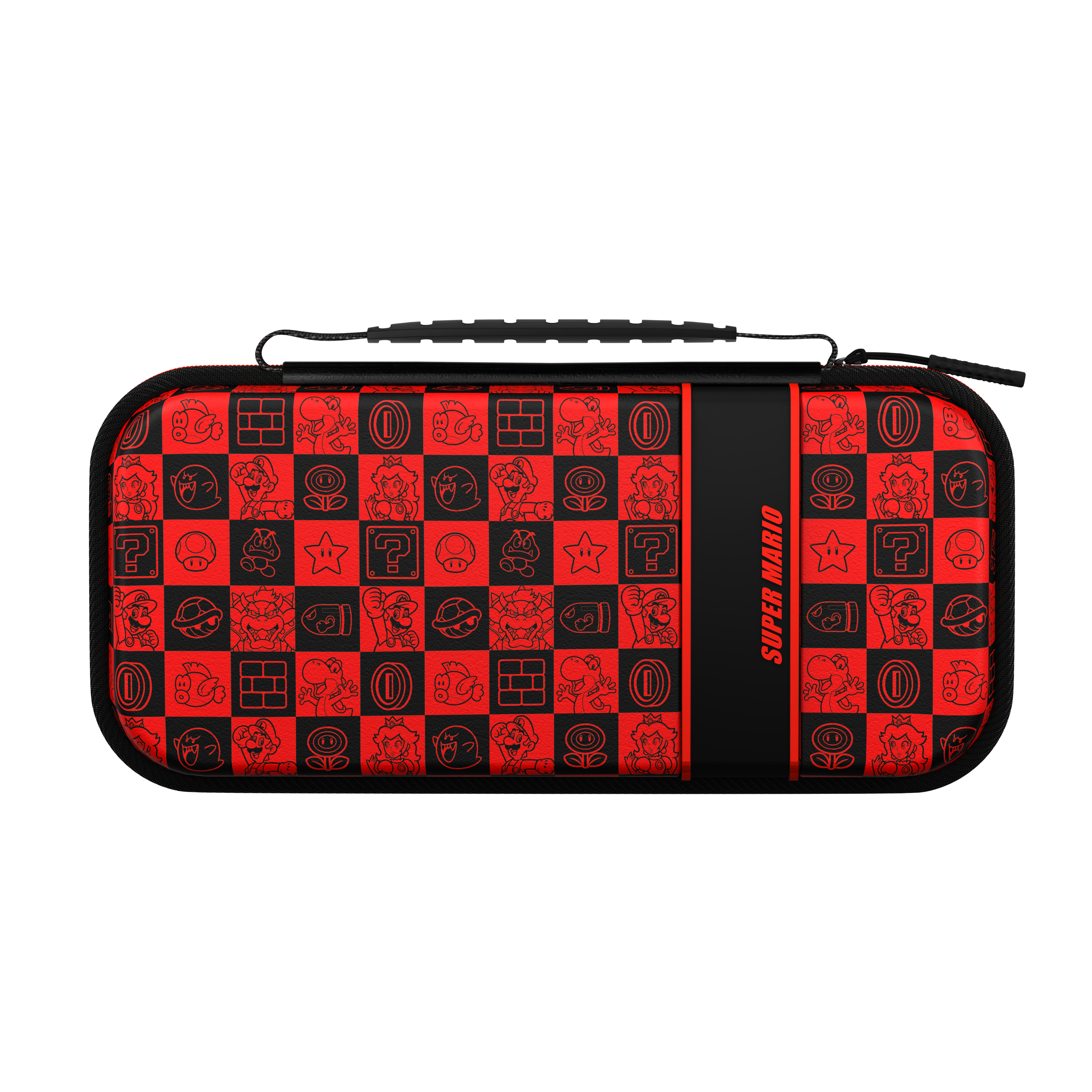 PDP Etui gaming Plus Glow pour Nintendo Switch Nintento Switch Lite et Nintendo Switch OLED Noir et Rouge