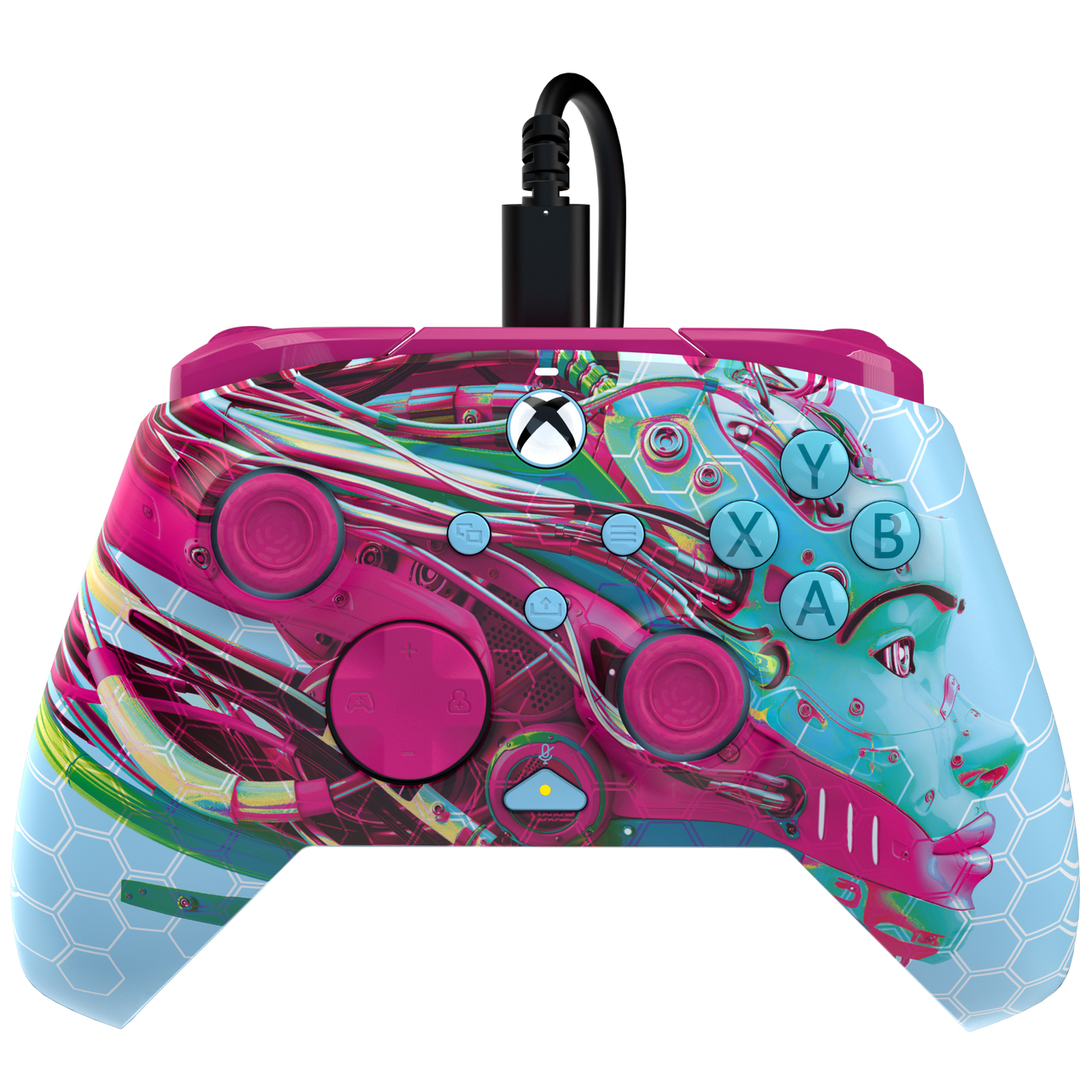 PDP Manette filaire  Rematch Glow Wired Advanced : Android Dreams pour Xbox Series X S Xbox One et PC