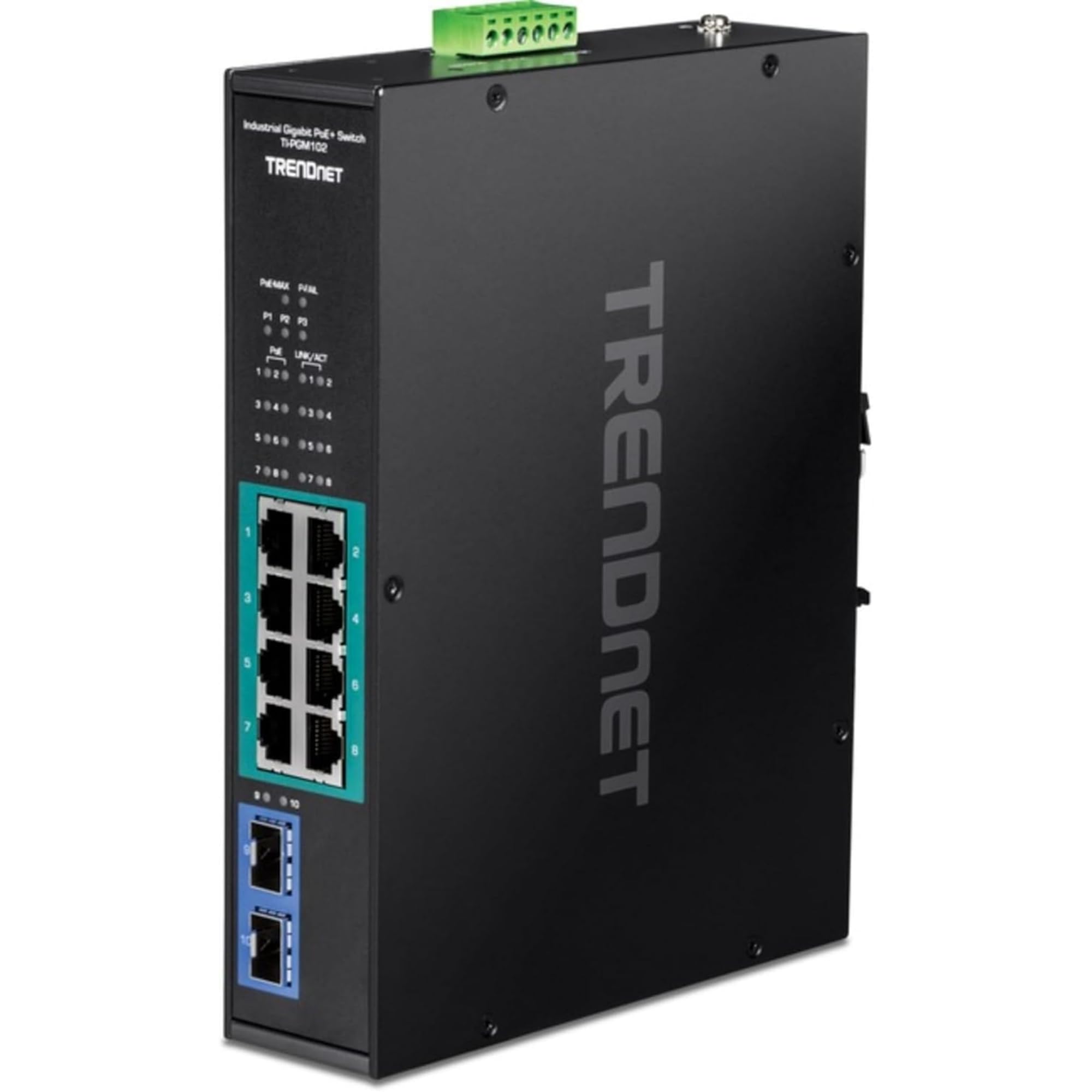 TRENDNET TRENDnet 10-port Indust. Gbit PoE+ DIN-Rail Switch -20/+65°C