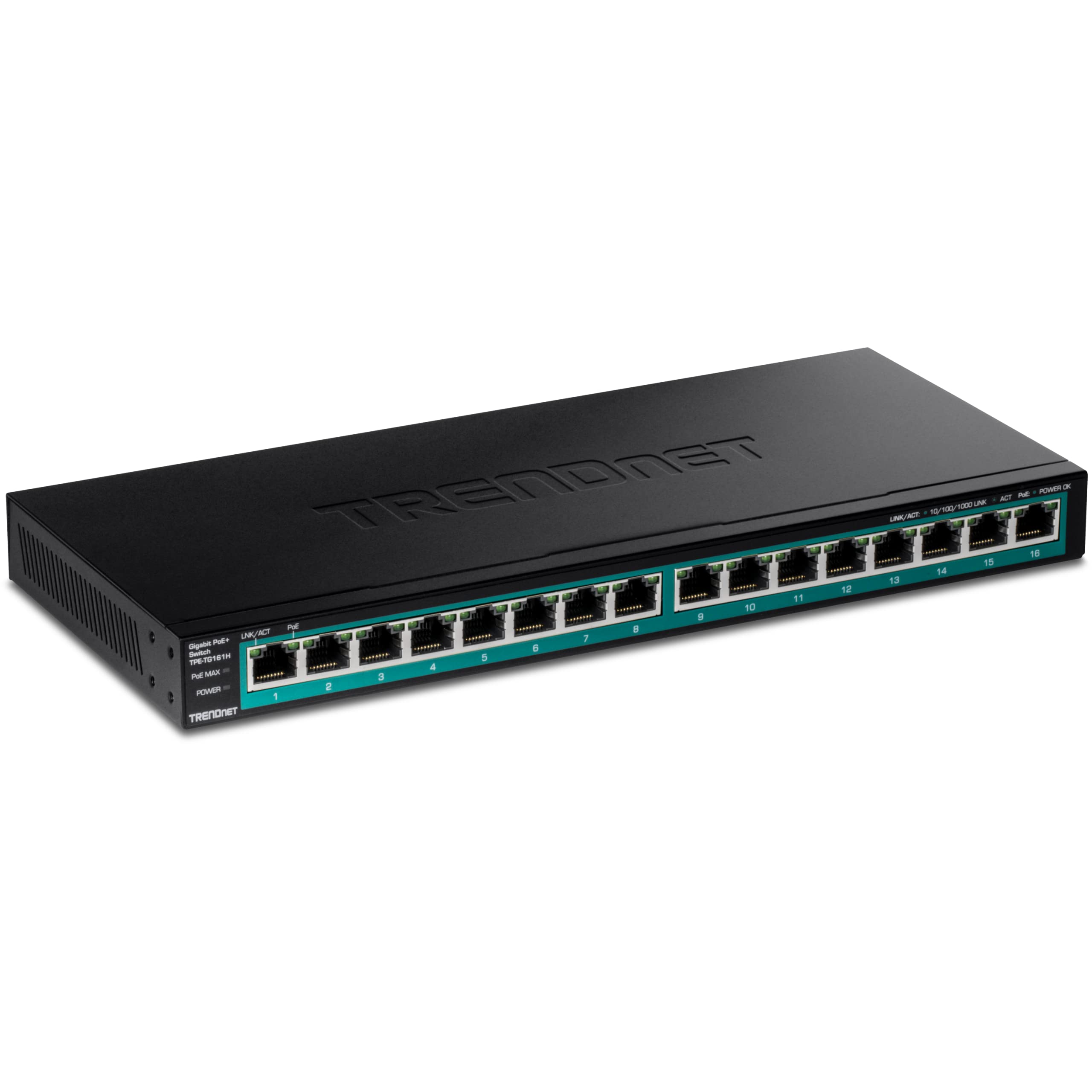TRENDNET TRENDnet 16-Port Gigabit PoE+ Switch(123W)