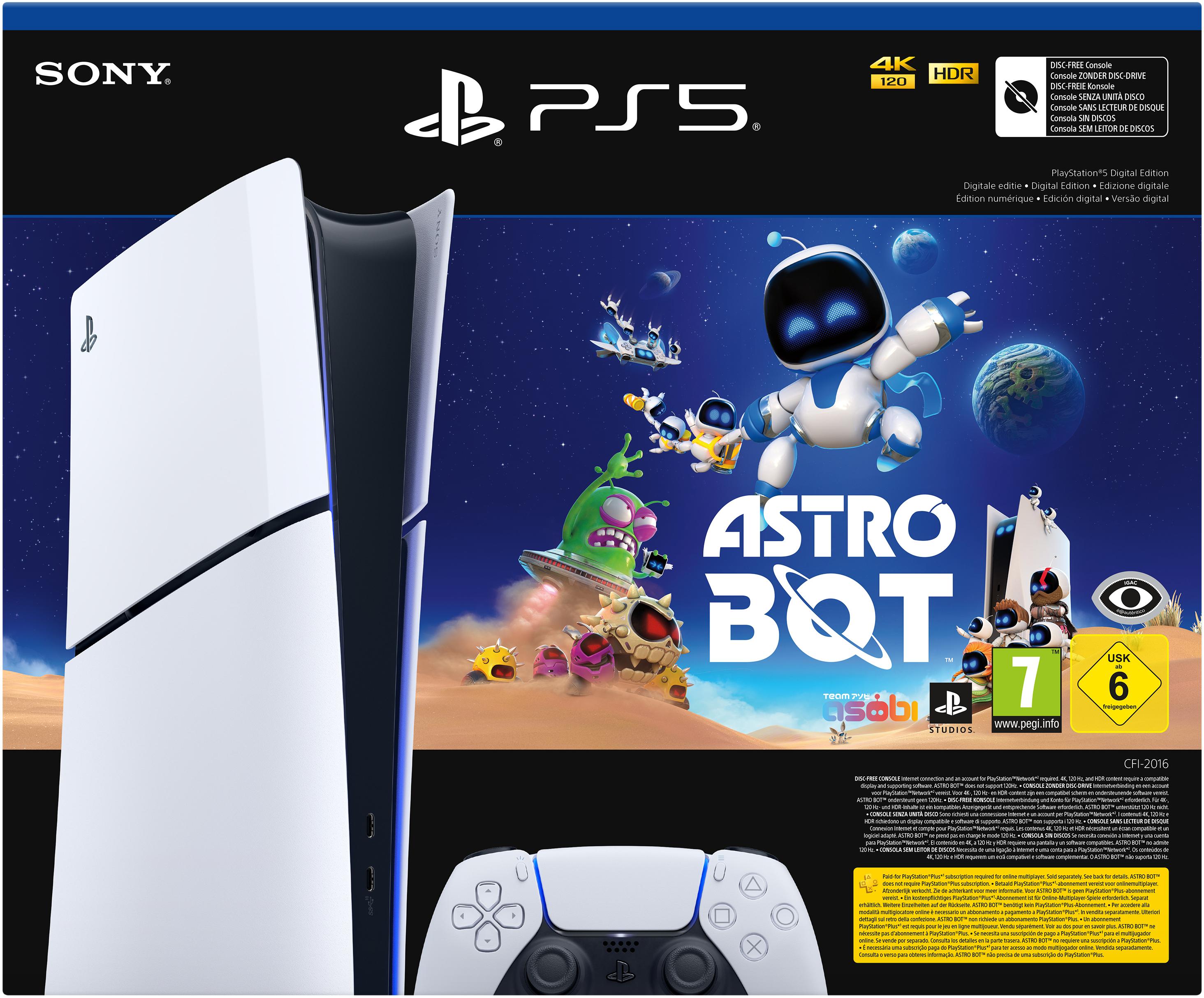 SONY console ps5 slim edition digitale + astrobot