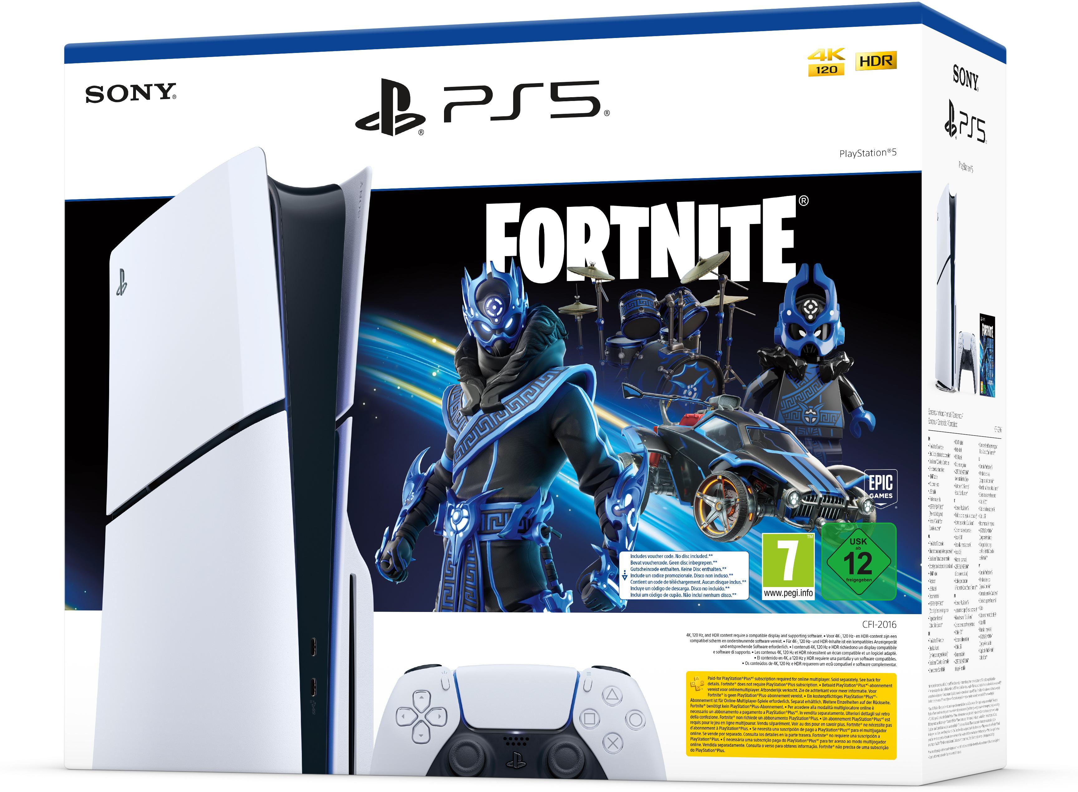 SONY Modèle du produit : console ps5 slim standard + fortnite cobalt star