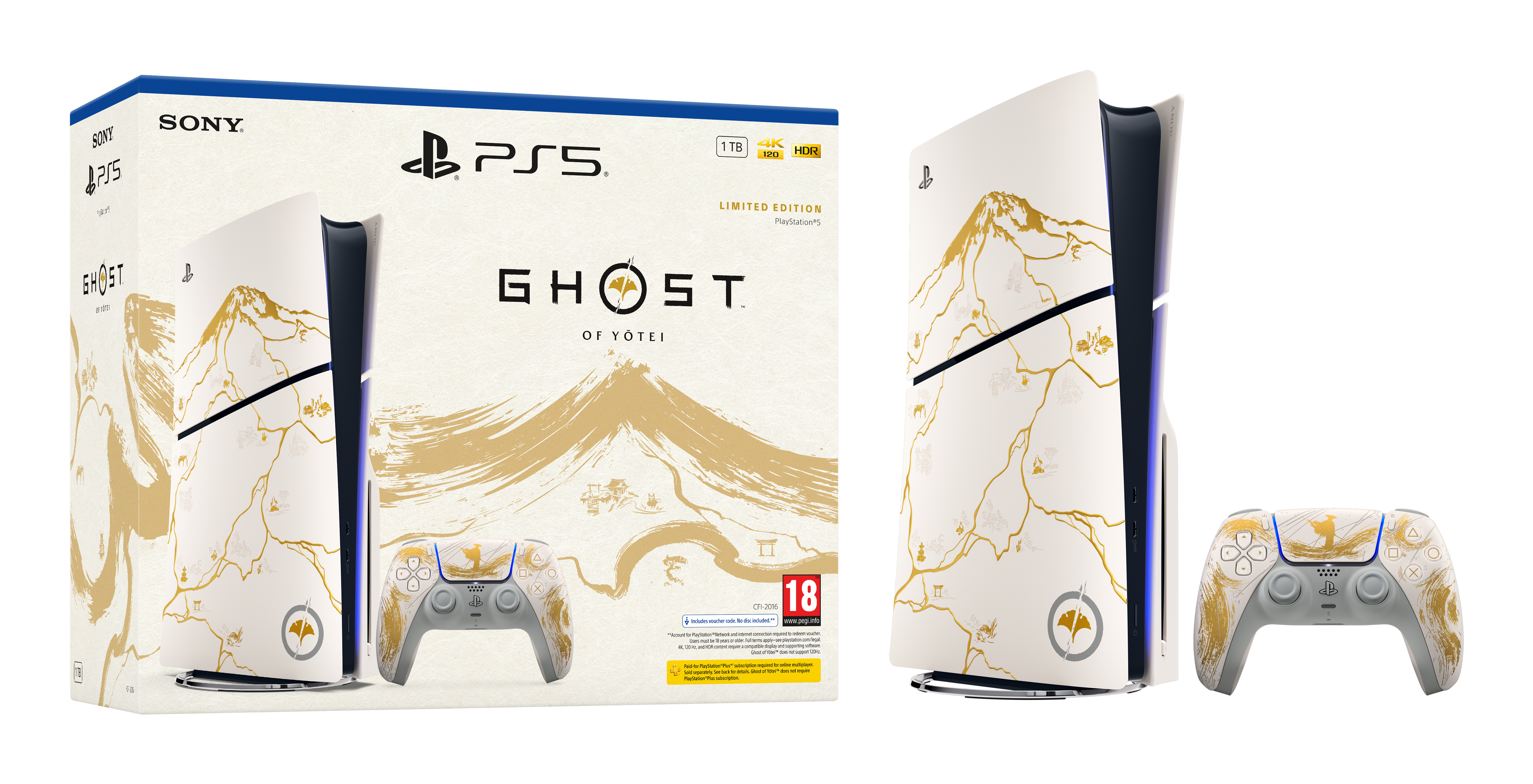 SONY PS5 Édition standard édition limitée + jeu Ghost of Yotei (code de téléchargement)