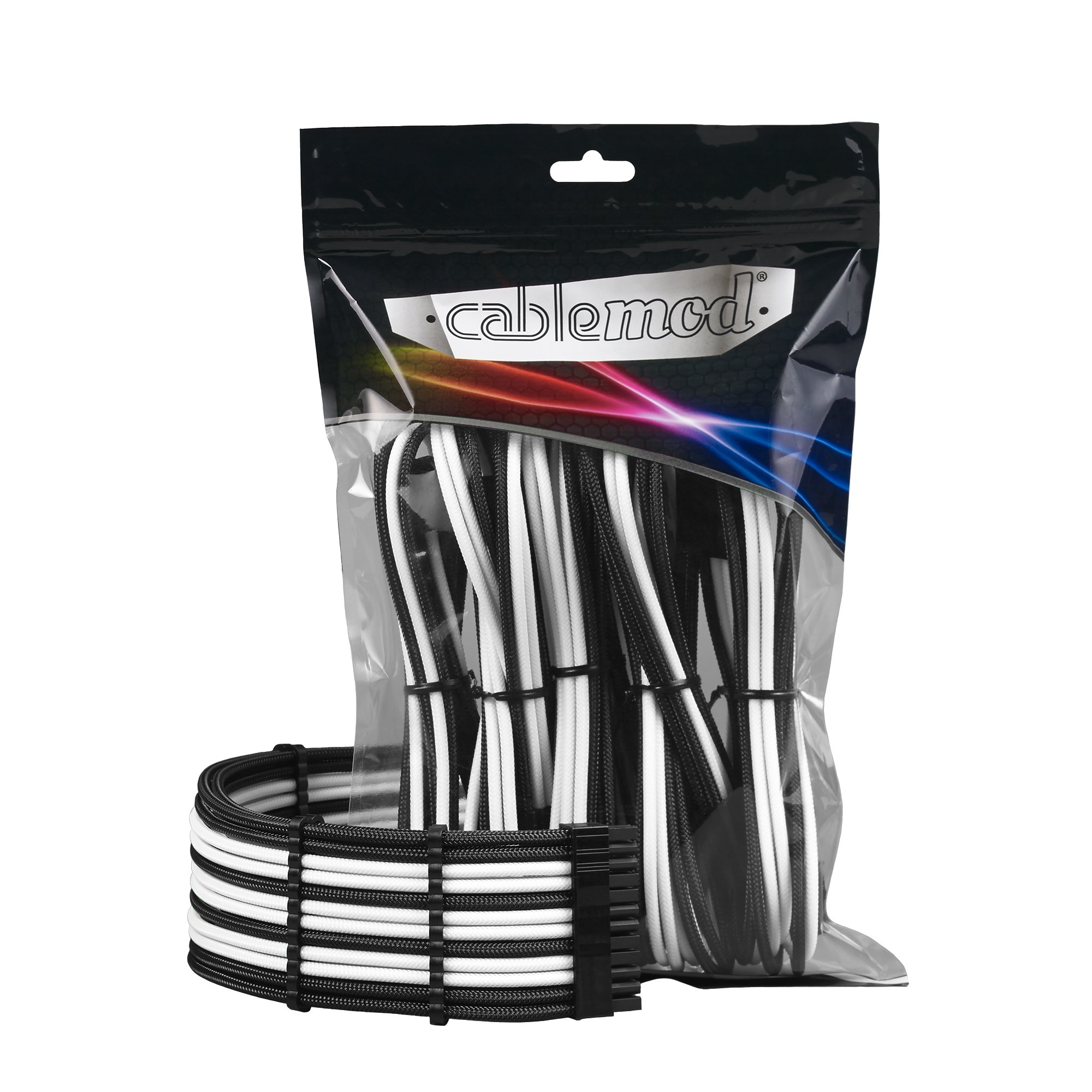 CableMod Kit de câbles modulaires Pro ModMesh (Noir/Blanc)