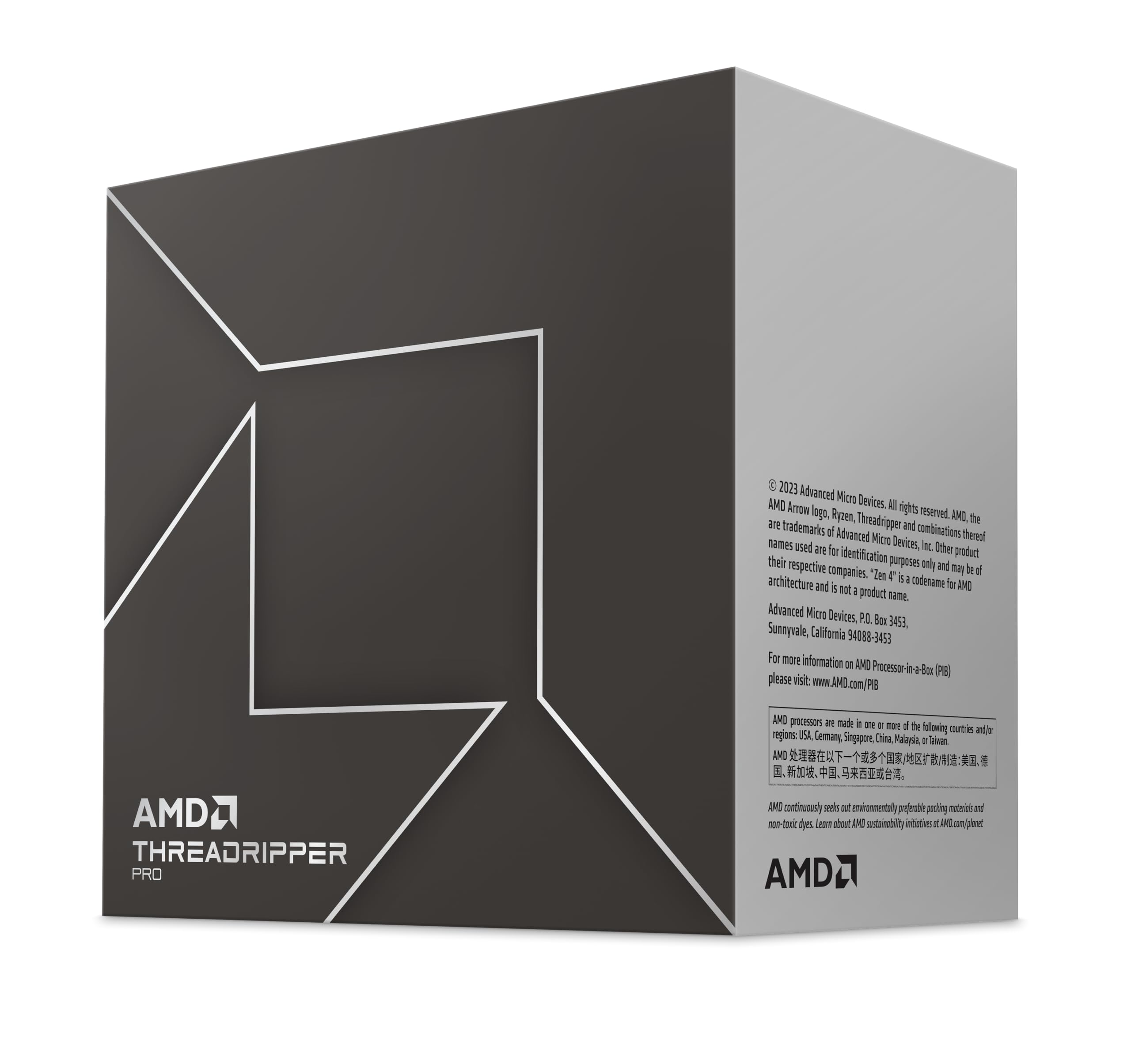 AMD Processeur Ryzen Threadripper PRO 7965WX Version Boîte Station de Travail