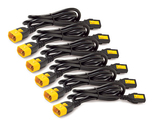 APC Power Cord Kit 6 ea Locking C13 to C14 1.8m