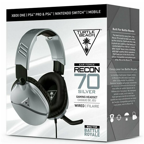 Turtle Beach Casque gamer Recon 70 Silver
