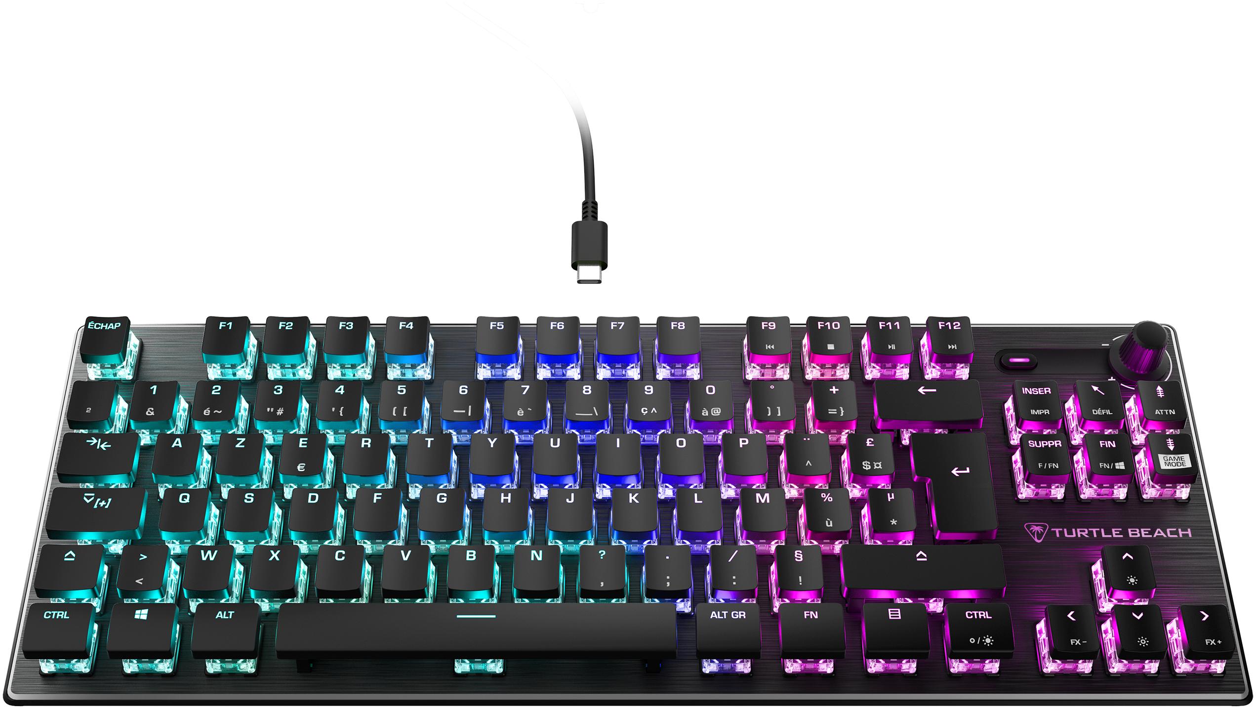 Turtle Beach clavier gamer vulcan tkl aimo noir linear