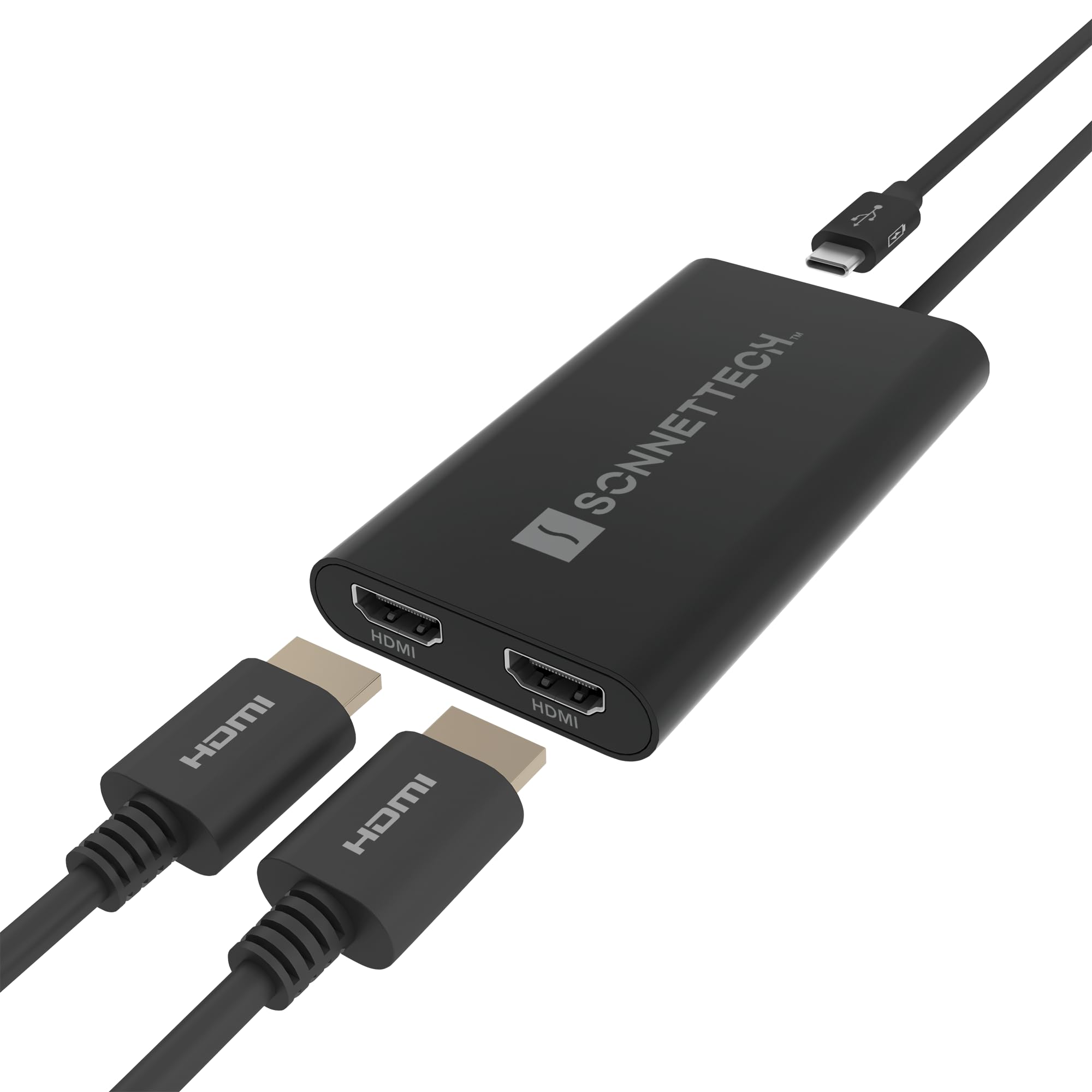 Sonnet USB-C to Dual 4K 60Hz HDMI Adapter