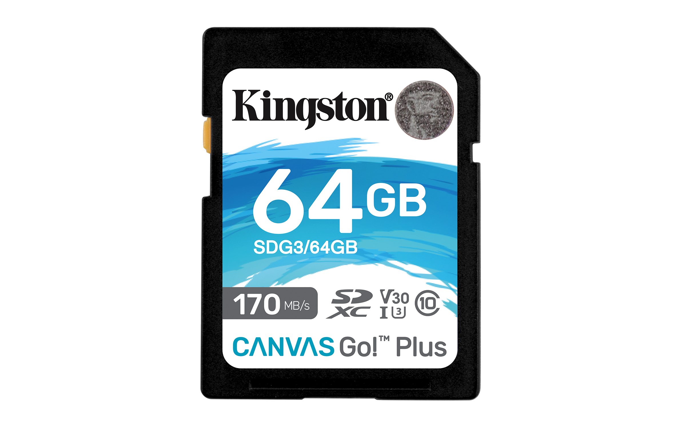 KINGSTON 64GB SDXC Canvas 170R C10 UHS-I U3 V30