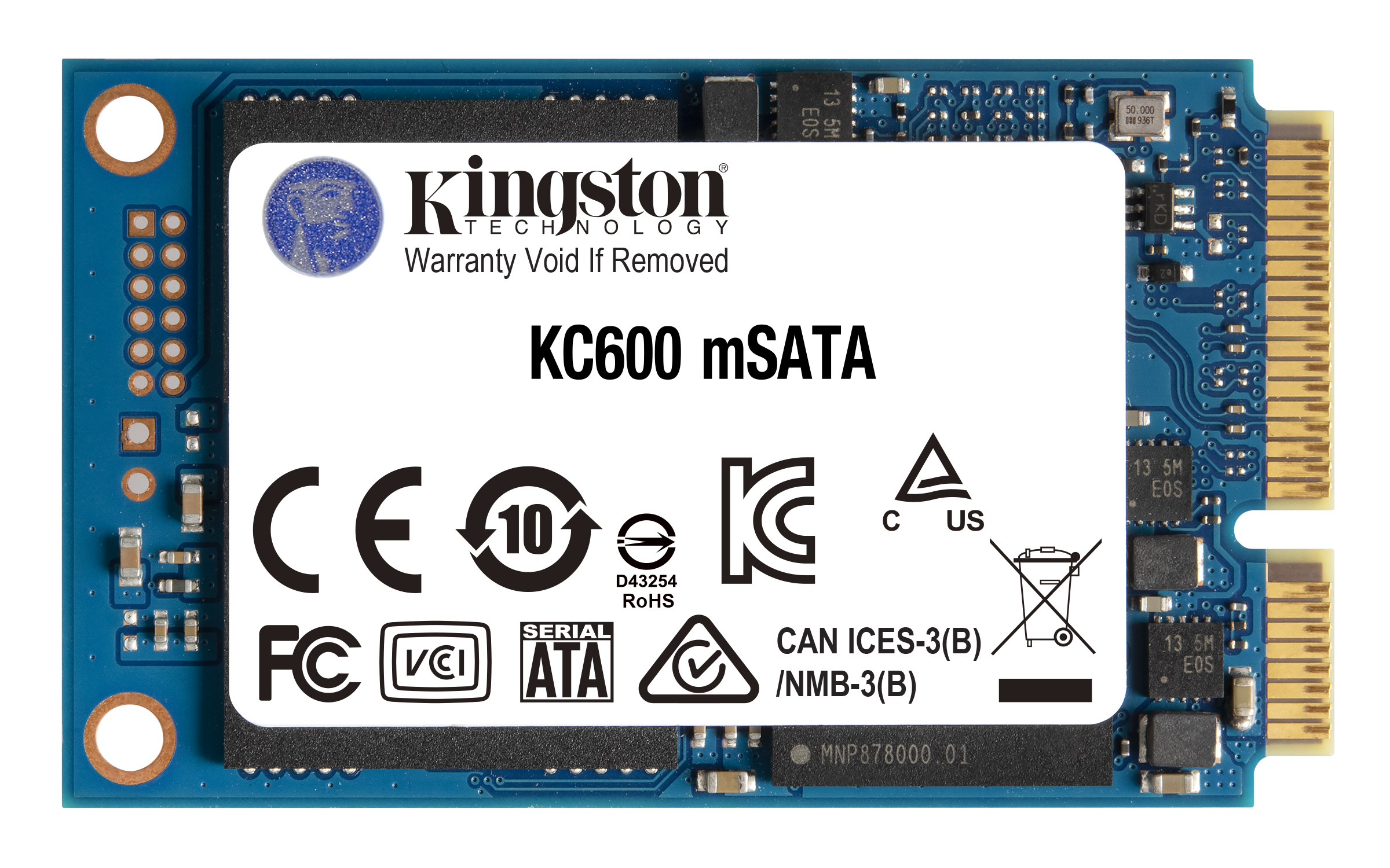 KINGSTON KC600 512Go SATA3 mSATA SSD