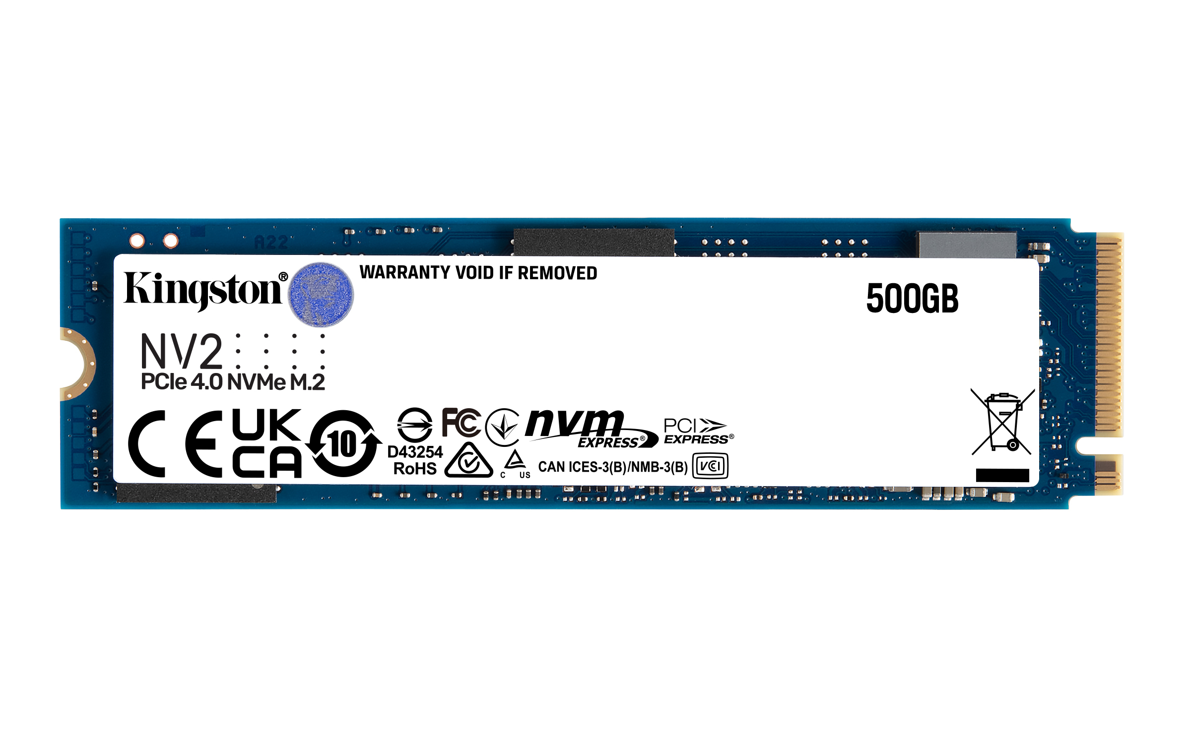 KINGSTON 500G NV2 M.2 2280 PCIe 4.0 NVMe SSD