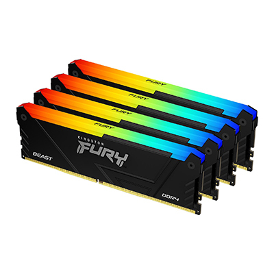 KINGSTON 128GB 3600 DDR4 DIMM Kit4 FURY Beast RGB