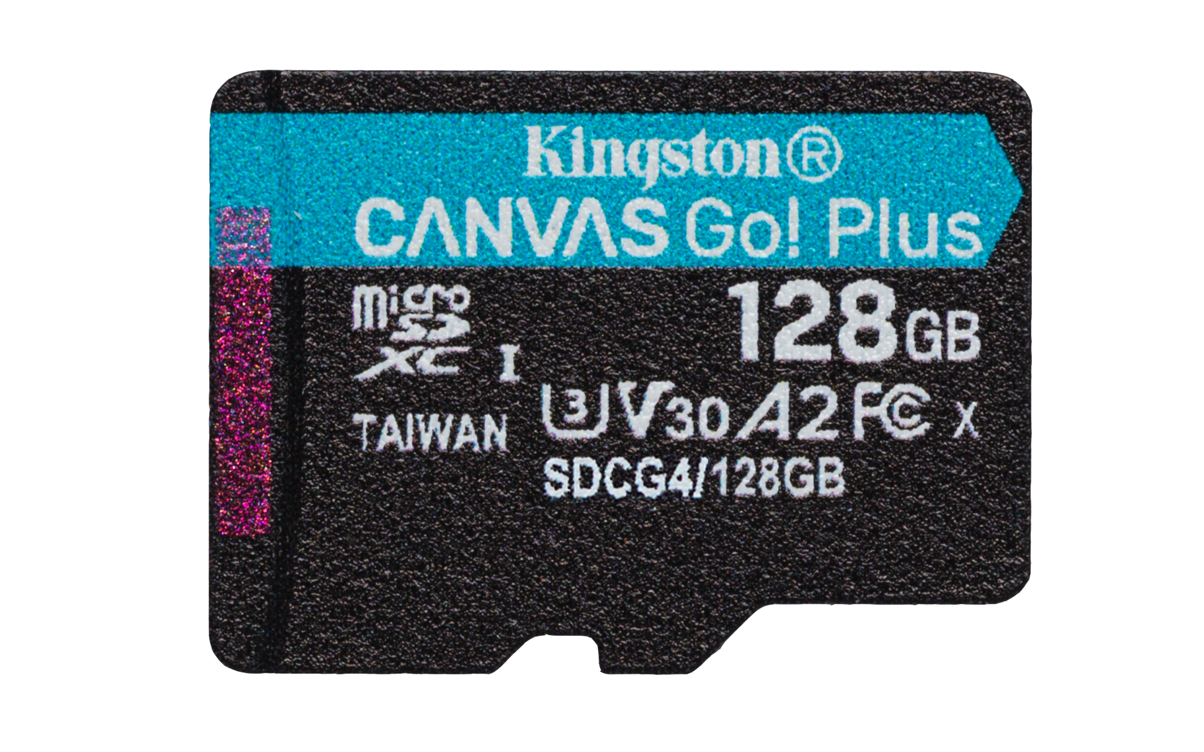 KINGSTON 128Go microSDXC Canvas Go Plus Gen4 200R A2 U3 Single Pack w/o ADP