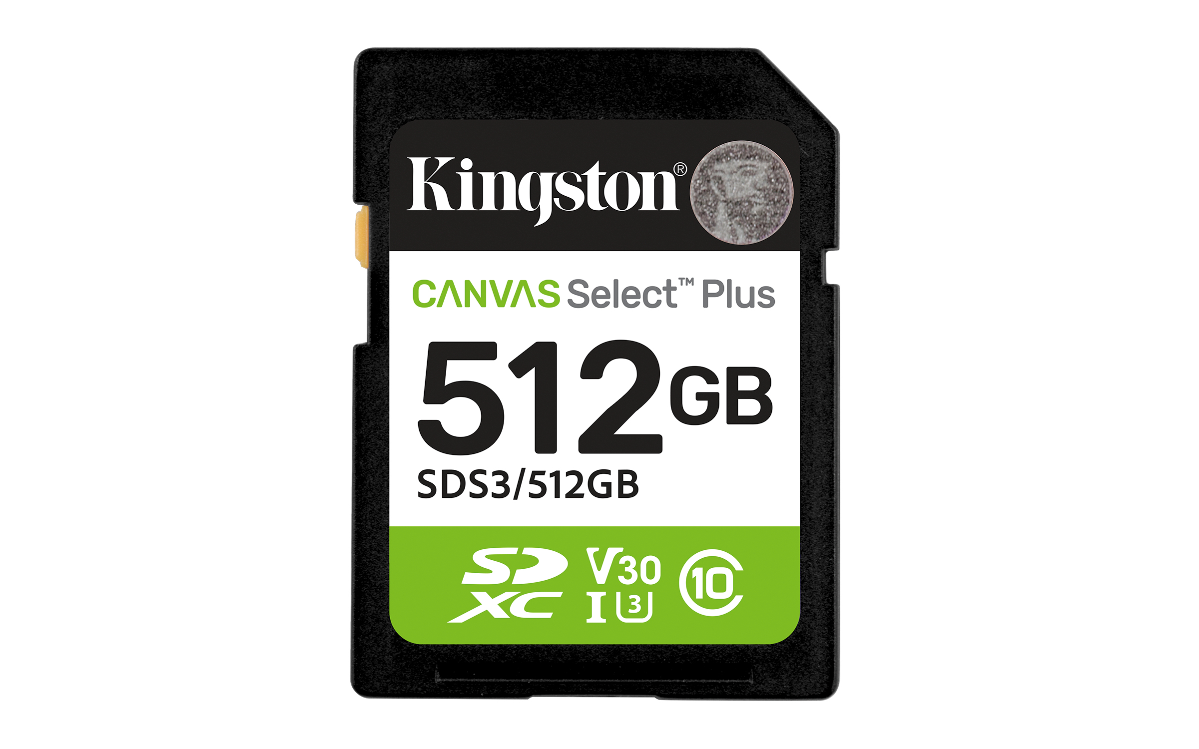 KINGSTON 512GB SDXC Canvas Select Plus UHS-I U3