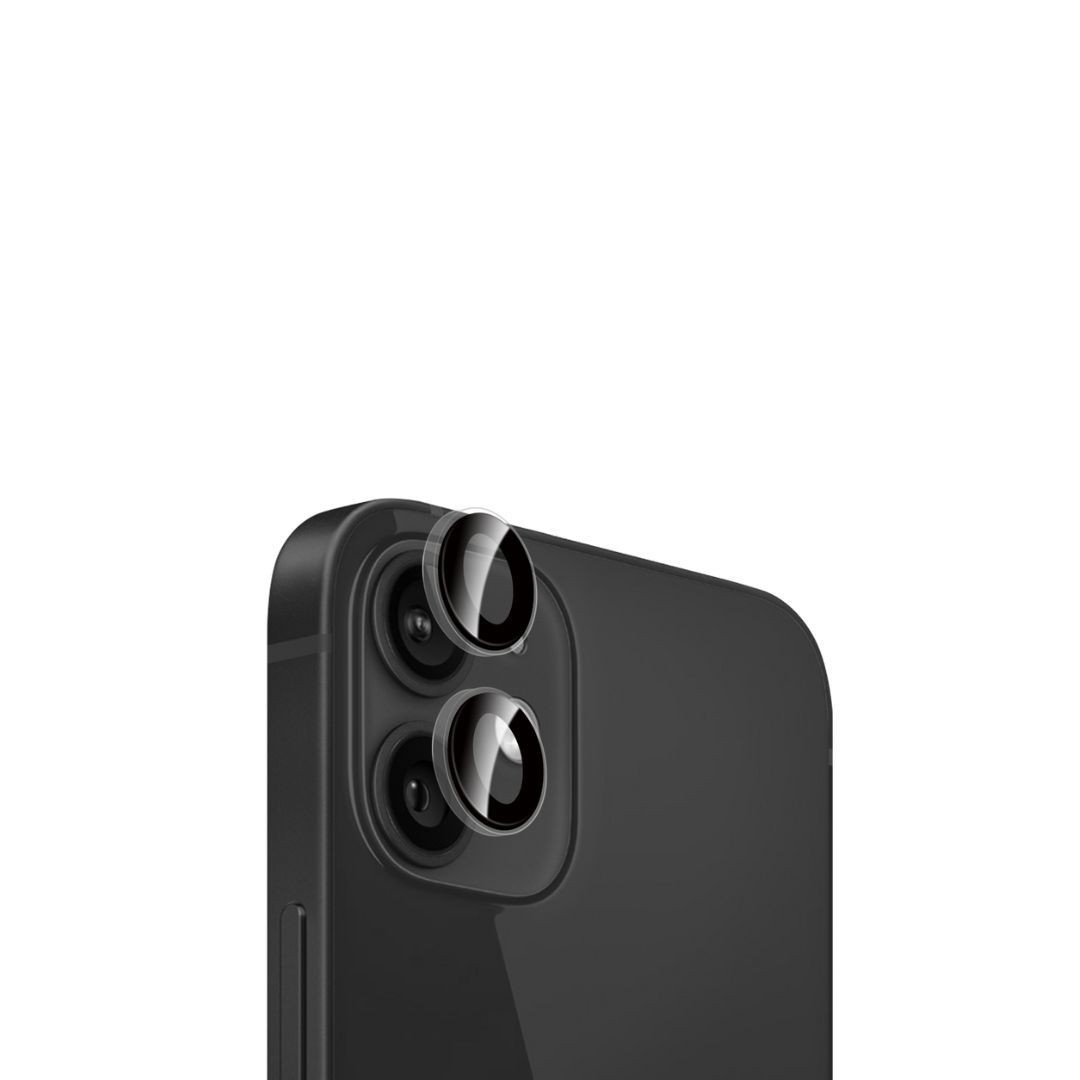 WE Protection d'objectifs appareil photo iPhone 12/12 MINI transparent/noir
