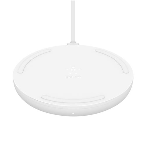 BELKIN Chargeur à induction Boost Charge 10 W sans adaptateur secteur (Blanc