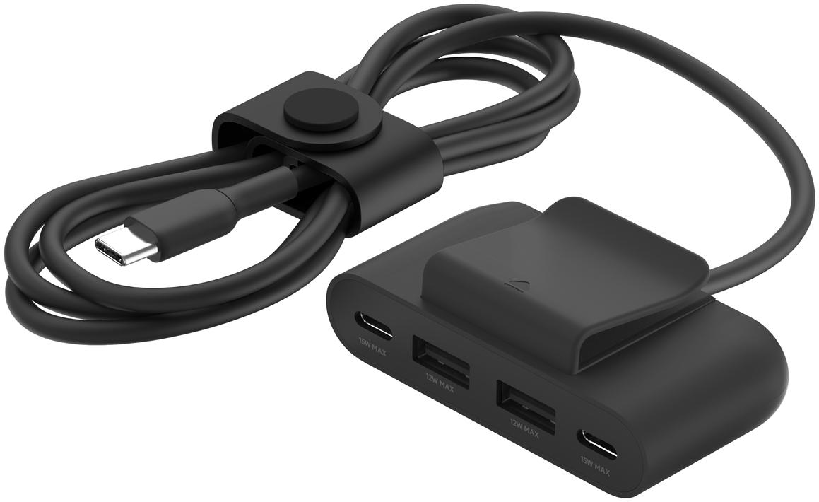 BELKIN Hub 4 ports (2 USB-C et 2 USB-A) avec câble de 2 m