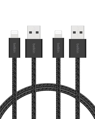 BELKIN A-LTG CABLE BRAIDED SOFT 1.5m BLK/BLK 2PK