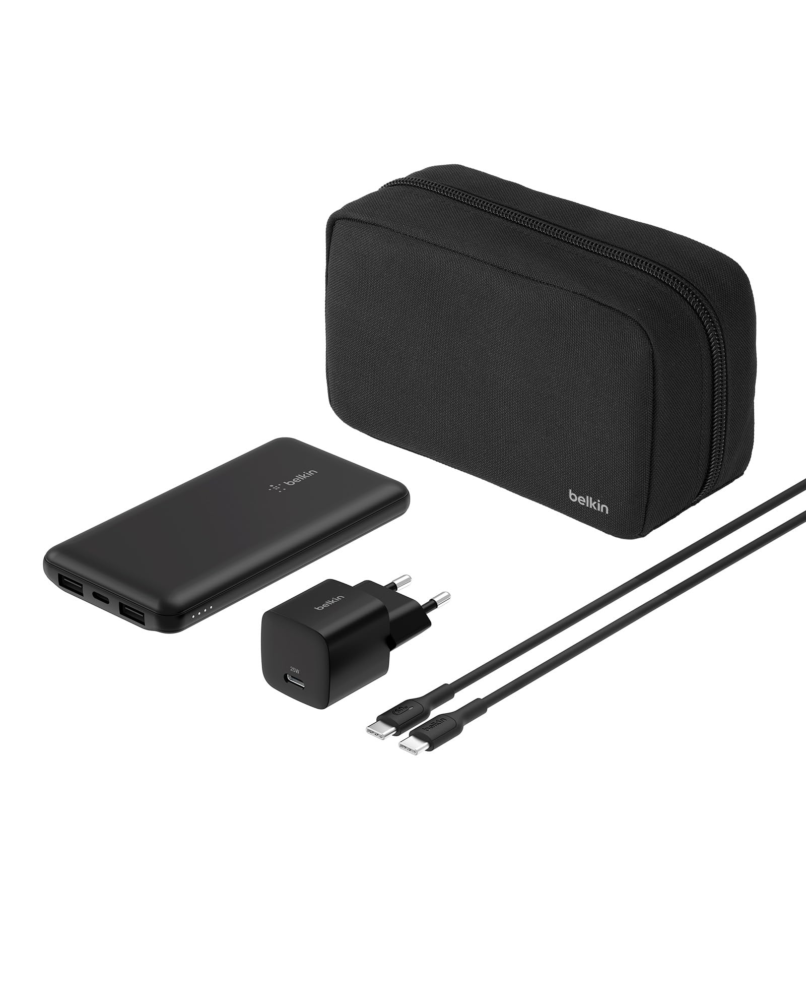 BELKIN Belkin Pack Chargeur USB-C 25W + Powerbank 20K + Cable USB-C + Sacoche