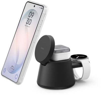 BELKIN Station de charge  Station de recharge 3-en-1 25W Qi2 Noir