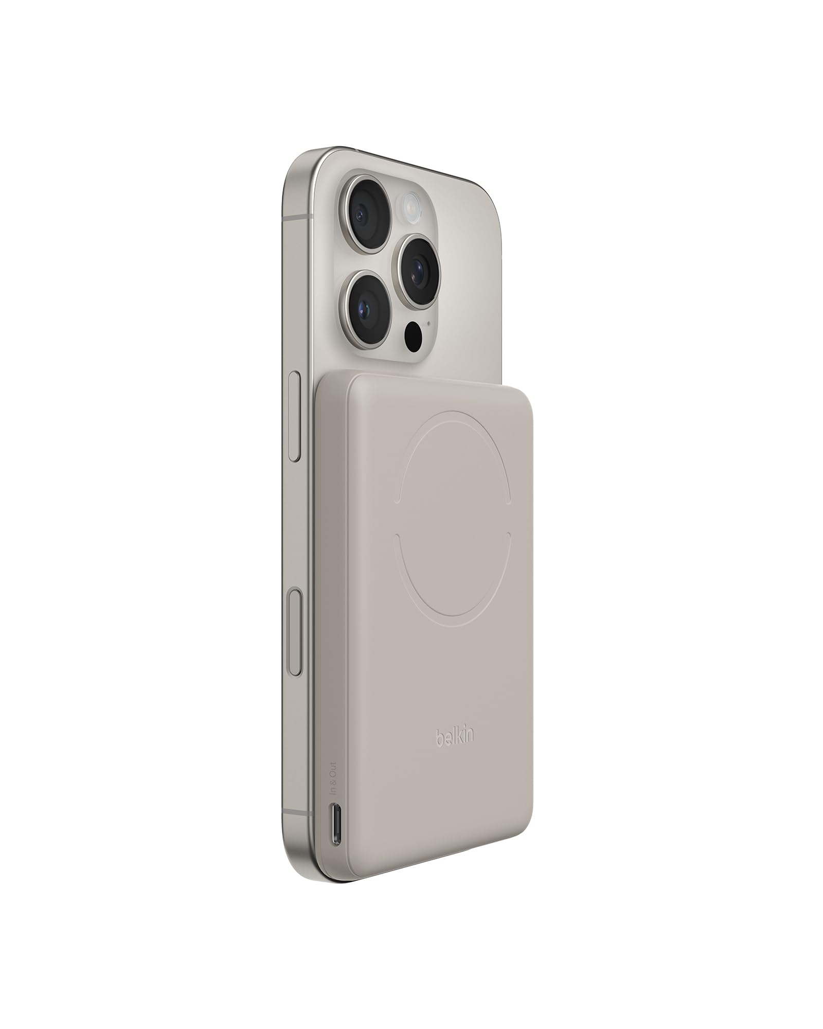 BELKIN BoostCharge Slim 5k Magnetic 7.5w with mag cessory Sand