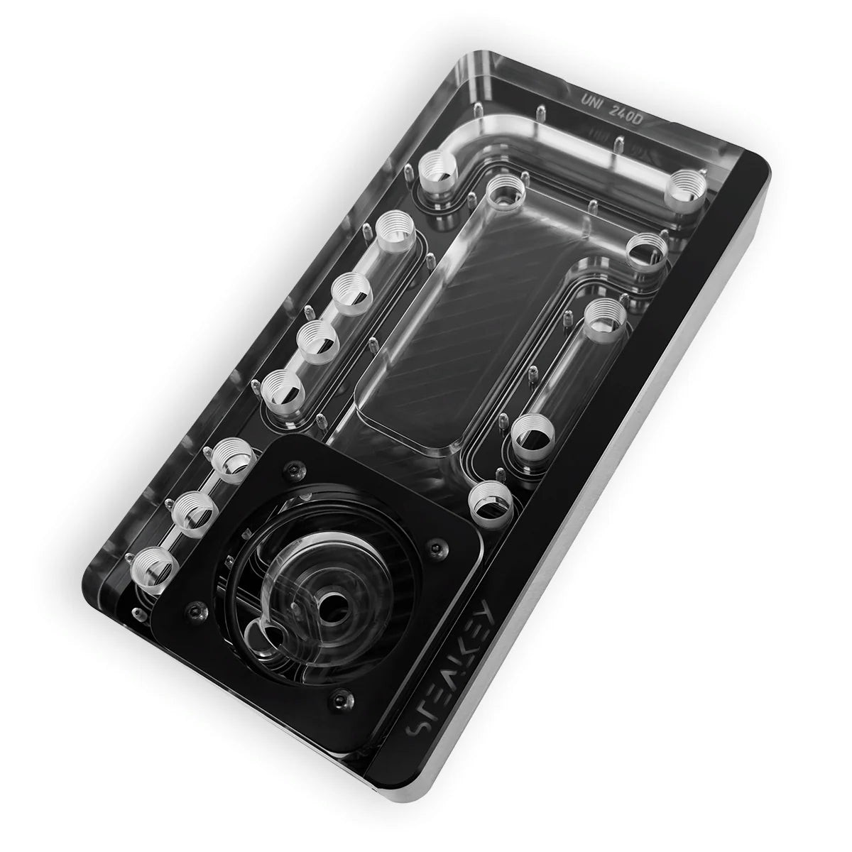 Stealkey Customs SC DisPro 240R Rear Distroplate, D5- et DDC-Pumpe, D-RGB