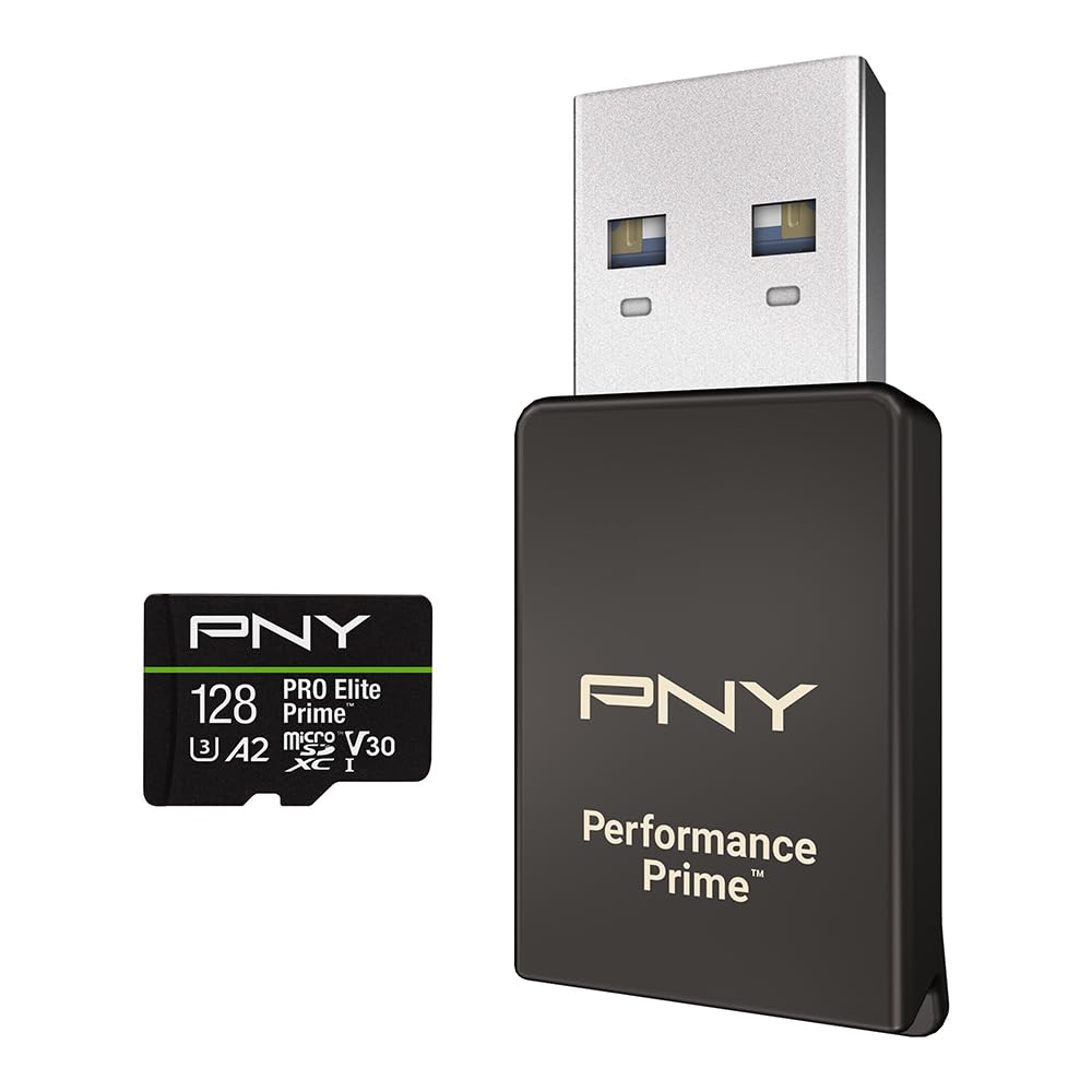 PNY SD MicroSD XC Card 128GB PNY Pro Elite Prime All-In-One Kit