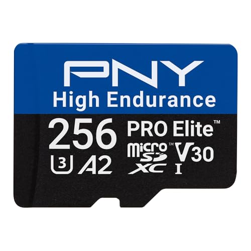 PNY SD MicroSD XC Card 256GB PNY Pro Elite High Endurance