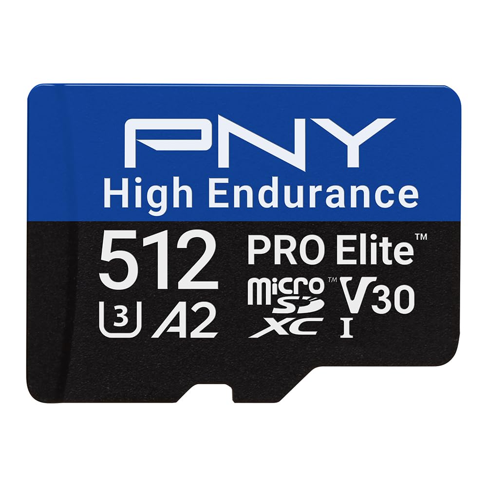 PNY SD MicroSD XC Card 512GB PNY Pro Elite High Endurance