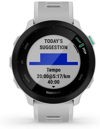 GARMIN FORERUNNER 55 BLANCHE