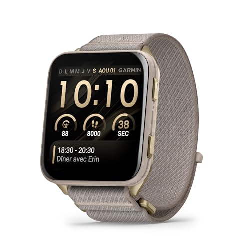 GARMIN Montre connectée Venu X1 Soft Gold Lin