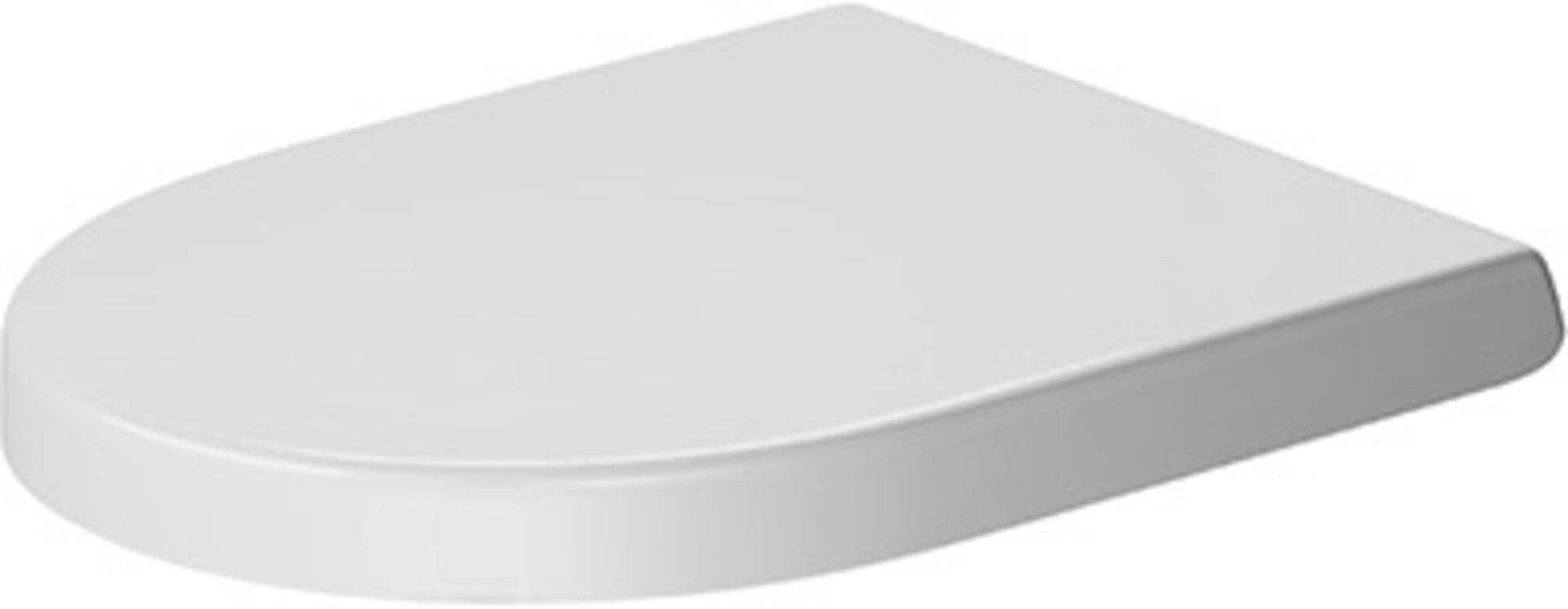 Duravit 0069890000 Abattant de WC avec charnières en acier inoxydable Blanc Fermeture douce