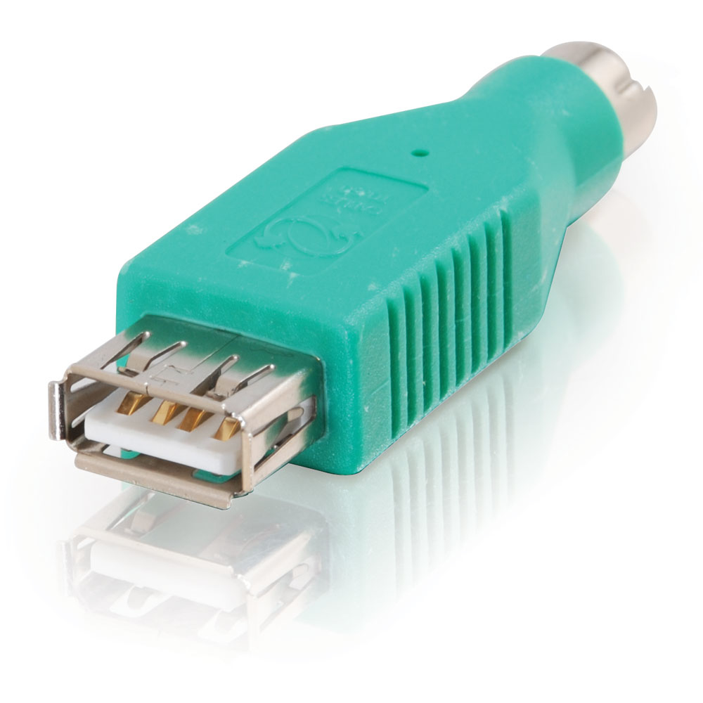 C2G Modèle : Adaptateur clavier/souris - PS/2 (M) pour USB (F)